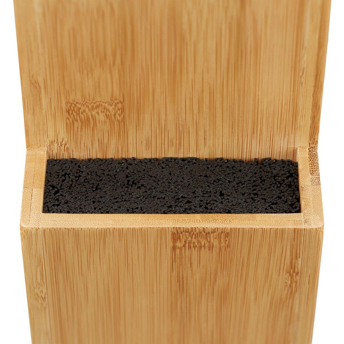 Bloc de cutite gol din bambus, 25,5 x 11,5 x 18 cm, natur - imagine 6