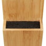 Bloc de cutite gol din bambus, 25,5 x 11,5 x 18 cm, natur - imagine 6