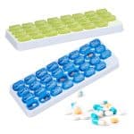 Set 2 cutii organizatoare pentru pastile, 31 zile, plastic