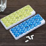 Set 2 cutii organizatoare pentru pastile, 31 zile, plastic - imagine 2