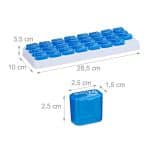 Set 2 cutii organizatoare pentru pastile, 31 zile, plastic - imagine 4
