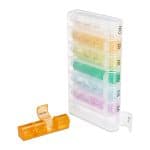 Organizator medicamente, 7 zile, 4 compartimente pe zi, plastic PP