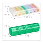 Organizator medicamente, 7 zile, 4 compartimente pe zi, plastic PP - imagine 3