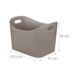 Suport lemne pentru soba sau semineu, 36 x 53,5 x 41 cm XL, antracit - imagine 3