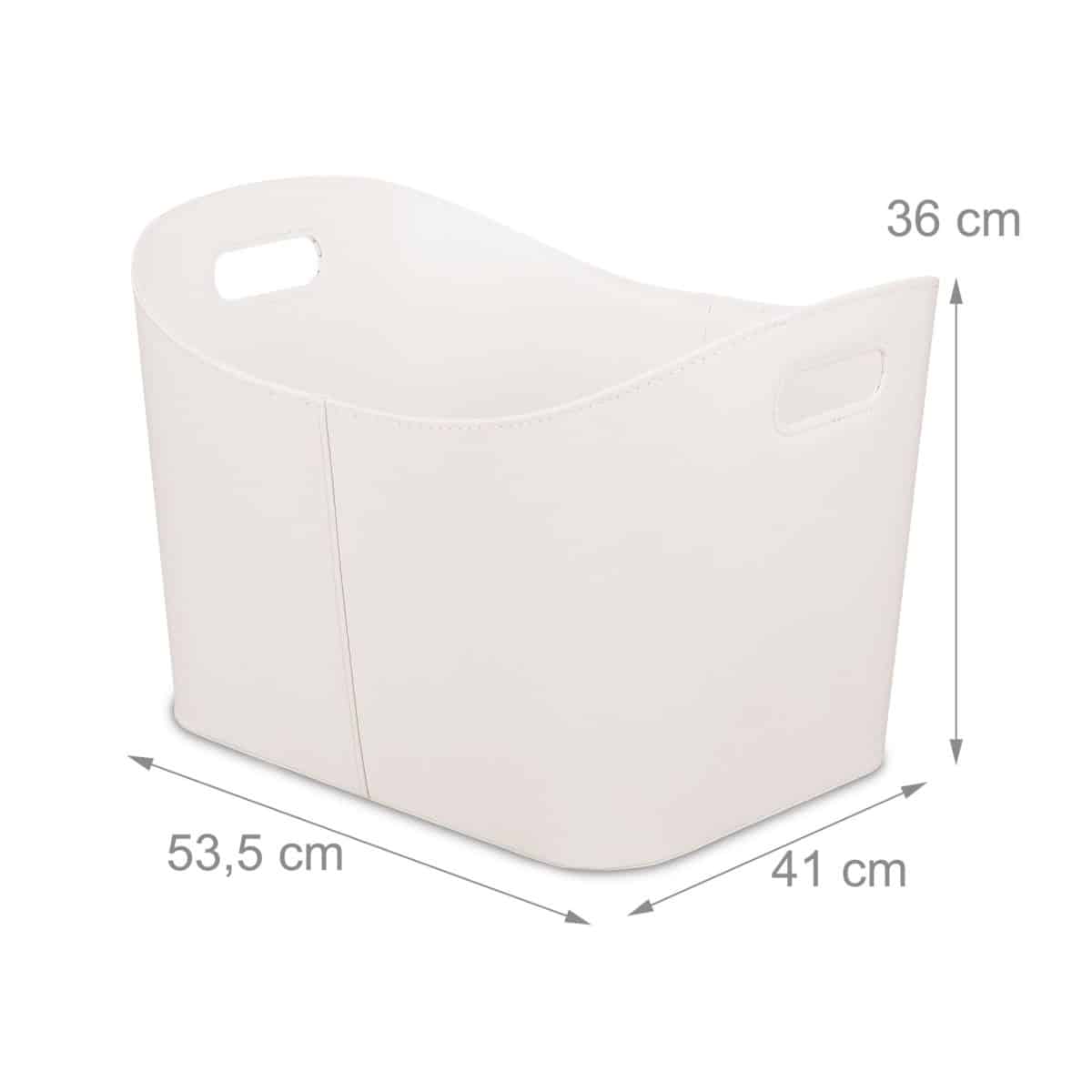 Suport lemne pentru soba sau semineu,  36 x 53,5 x 41 cm, crem - imagine 2