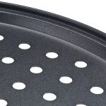 Set 3 tavi pentru pizza Relaxdays, negru, 1 x 32 cm - imagine 5