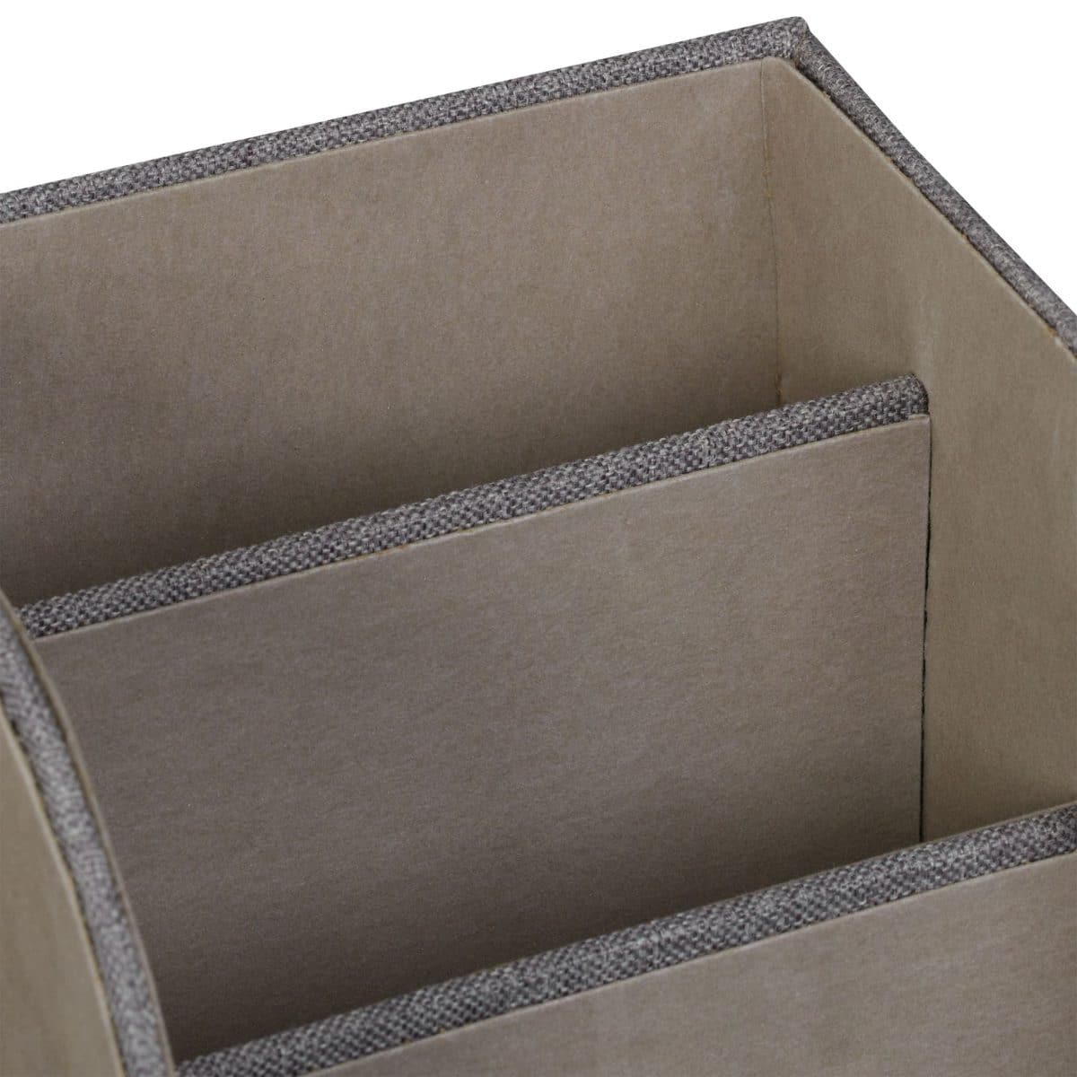 Organizator de birou/cosmetice, 6 compartimente si un sertar, gri - imagine 7