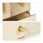 Organizator de birou, 8 compartimente si un sertar, bej, 29,5 x 33 x 24 cm - imagine 6