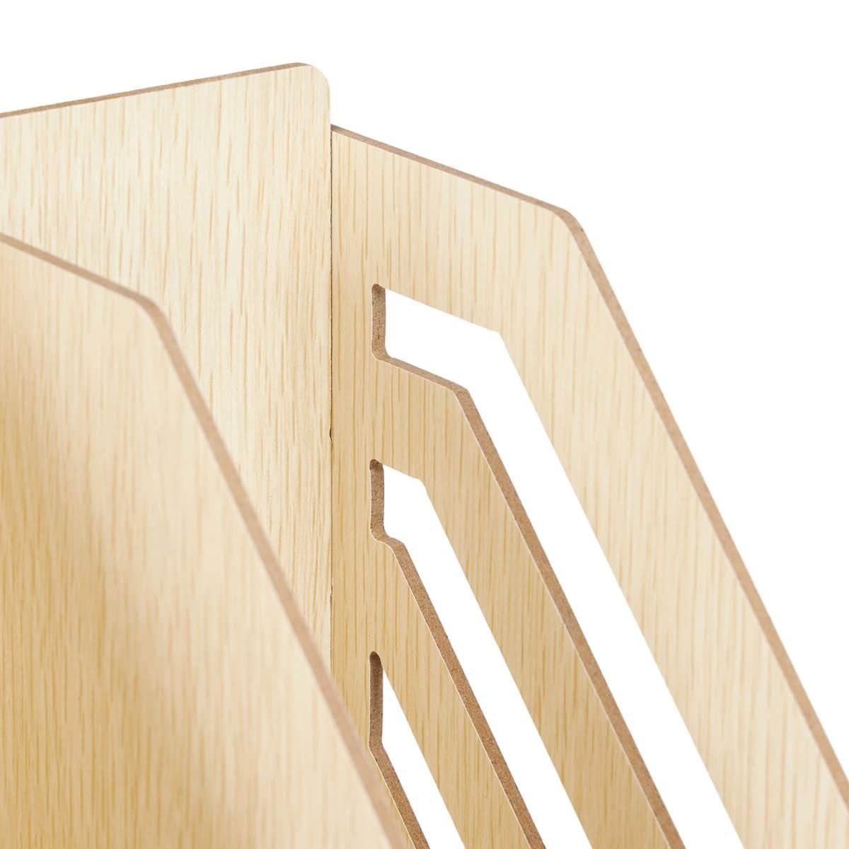 Organizator de birou, 8 compartimente si un sertar, bej, 29,5 x 33 x 24 cm - imagine 7
