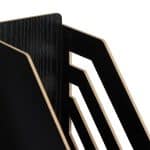Organizator de birou, 8 compartimente si un sertar, negru, 29,5 x 33 x 24 cm - imagine 7