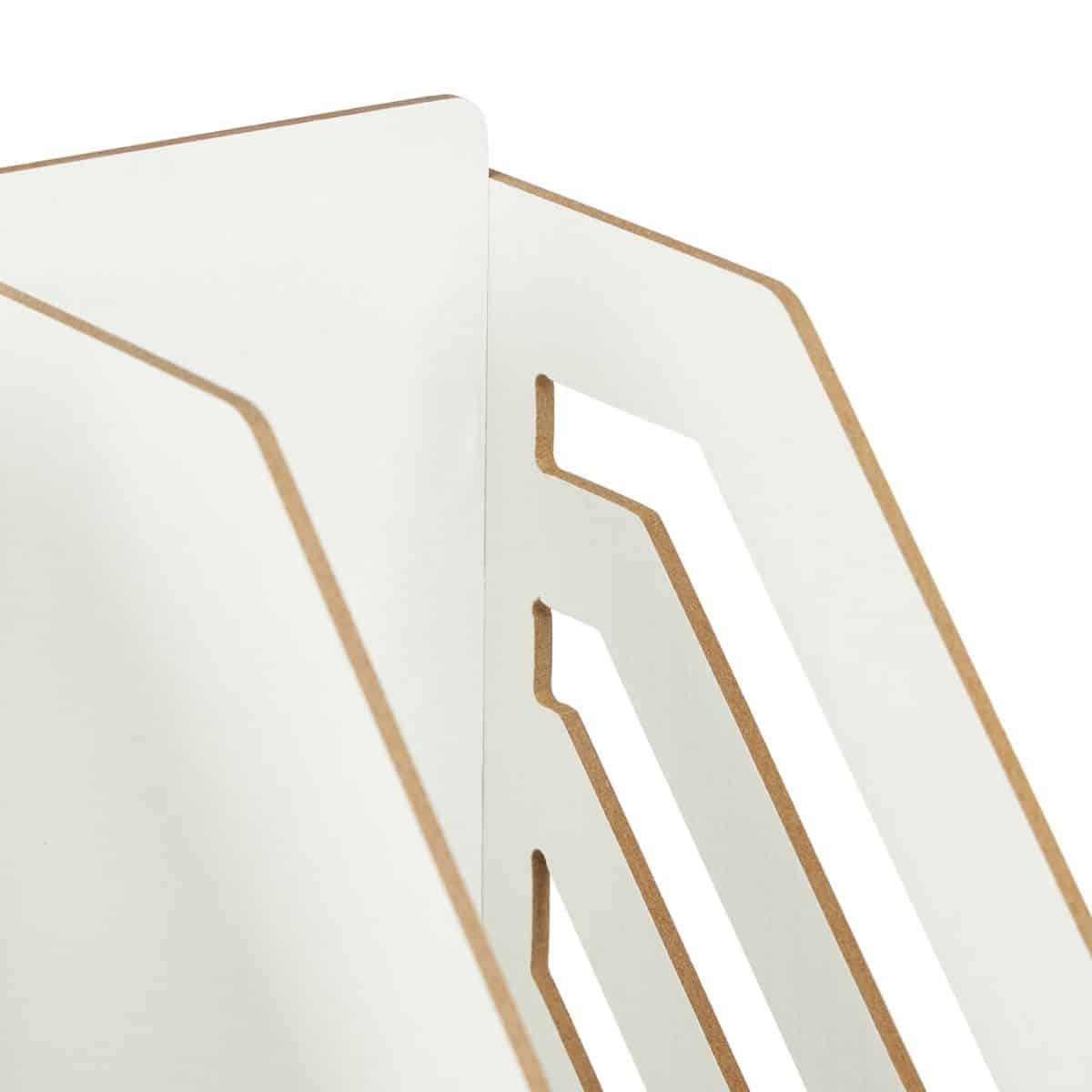 Organizator de birou, 8 compartimente si un sertar, alb, 29,5 x 33 x 24 cm - imagine 7