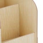 Organizator de birou, 3 compartimente si 2 sertare, alb, Relaxdays - imagine 9