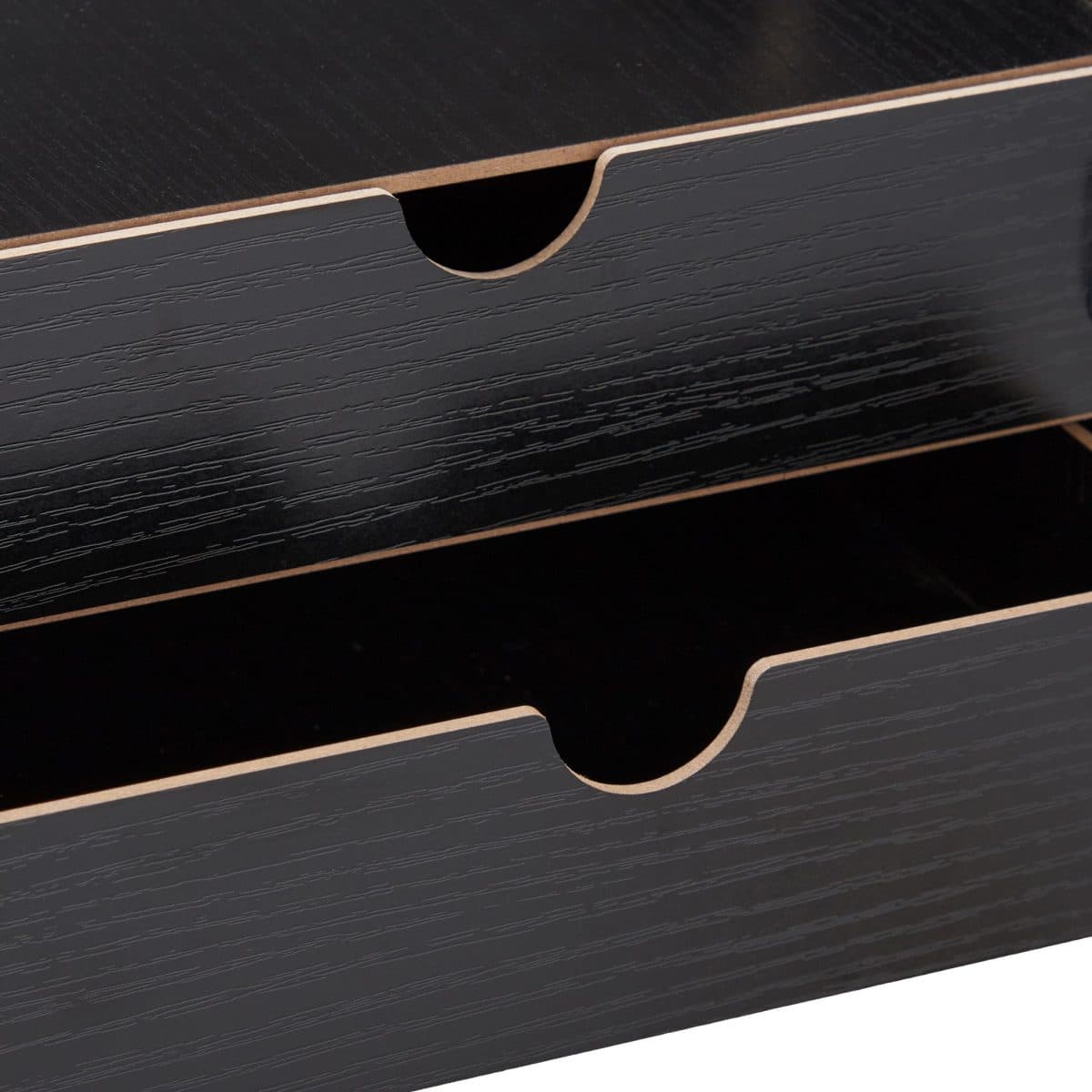 Organizator de birou, 3 compartimente si 2 sertare, negru, Relaxdays - imagine 4
