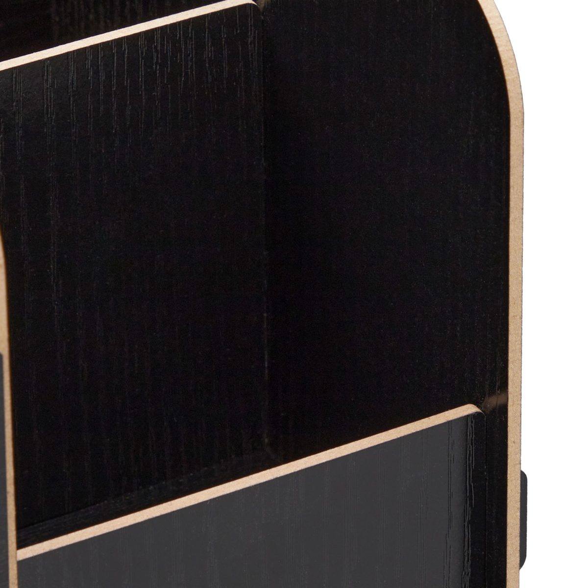 Organizator de birou, 3 compartimente si 2 sertare, negru, Relaxdays - imagine 6