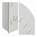 Organizator documente, format A4, MDF, 6 compartimente, alb, Relaxdays - imagine 6