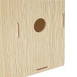 Organizator documente, format A4, MDF, 2 compartimente, bej, Relaxdays - imagine 5