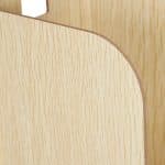 Organizator documente, format A4, MDF, 2 compartimente, bej, Relaxdays - imagine 6