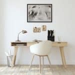 Organizator documente, format A4, MDF, 2 compartimente, negru, Relaxdays - imagine 5