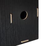 Organizator documente, format A4, MDF, 2 compartimente, negru, Relaxdays - imagine 6