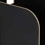 Organizator documente, format A4, MDF, 2 compartimente, negru, Relaxdays - imagine 7