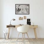 Organizator documente, format A4, MDF, 2 compartimente, alb, Relaxdays - imagine 5
