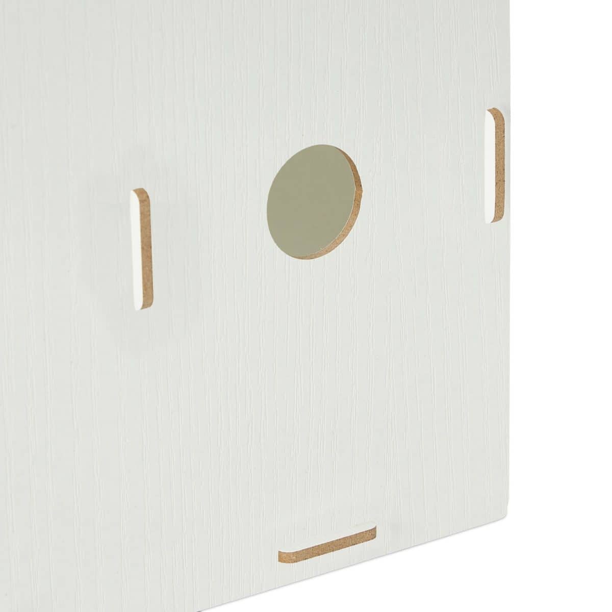 Organizator documente, format A4, MDF, 2 compartimente, alb, Relaxdays - imagine 6