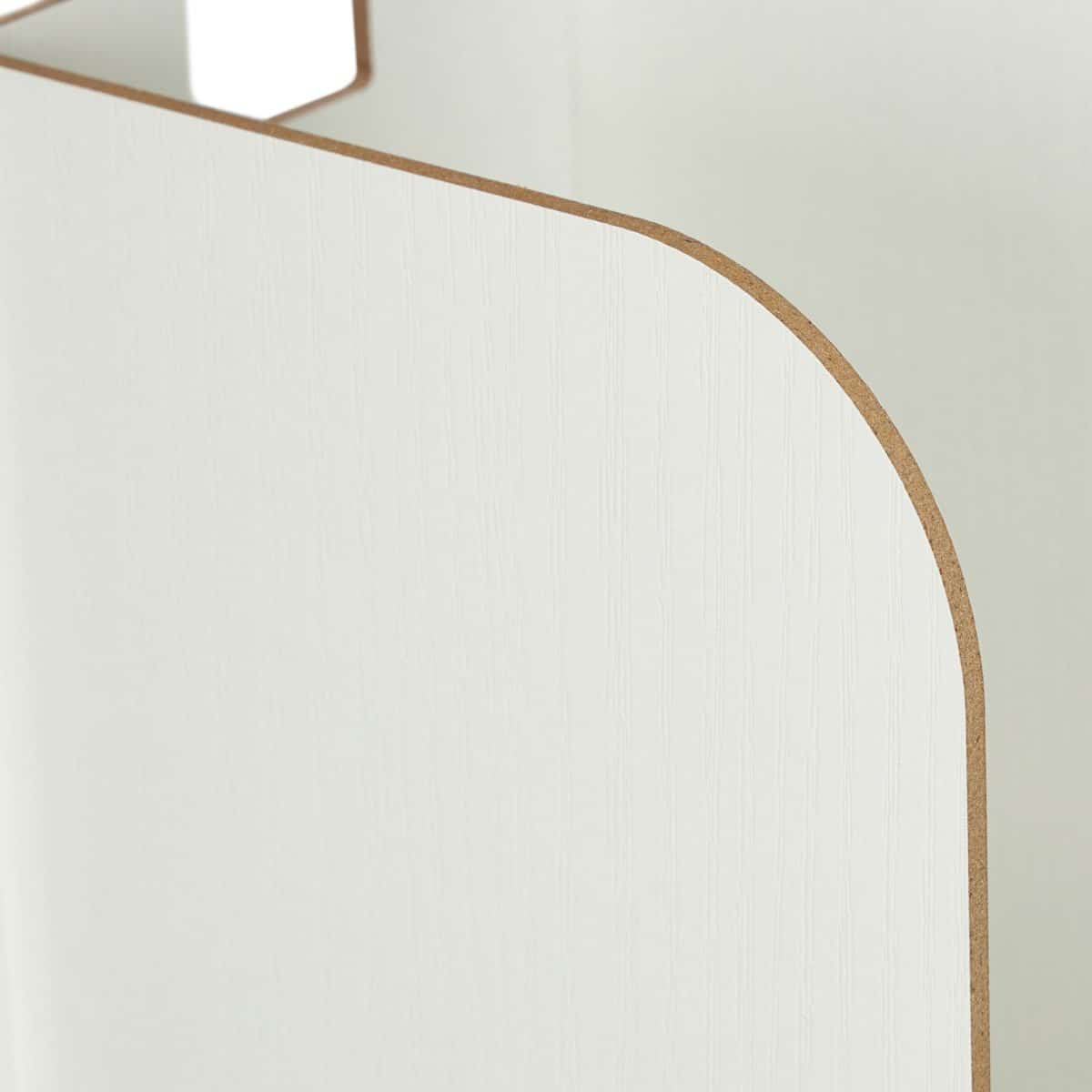 Organizator documente, format A4, MDF, 2 compartimente, alb, Relaxdays - imagine 7