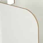Organizator documente, format A4, MDF, 2 compartimente, alb, Relaxdays - imagine 7