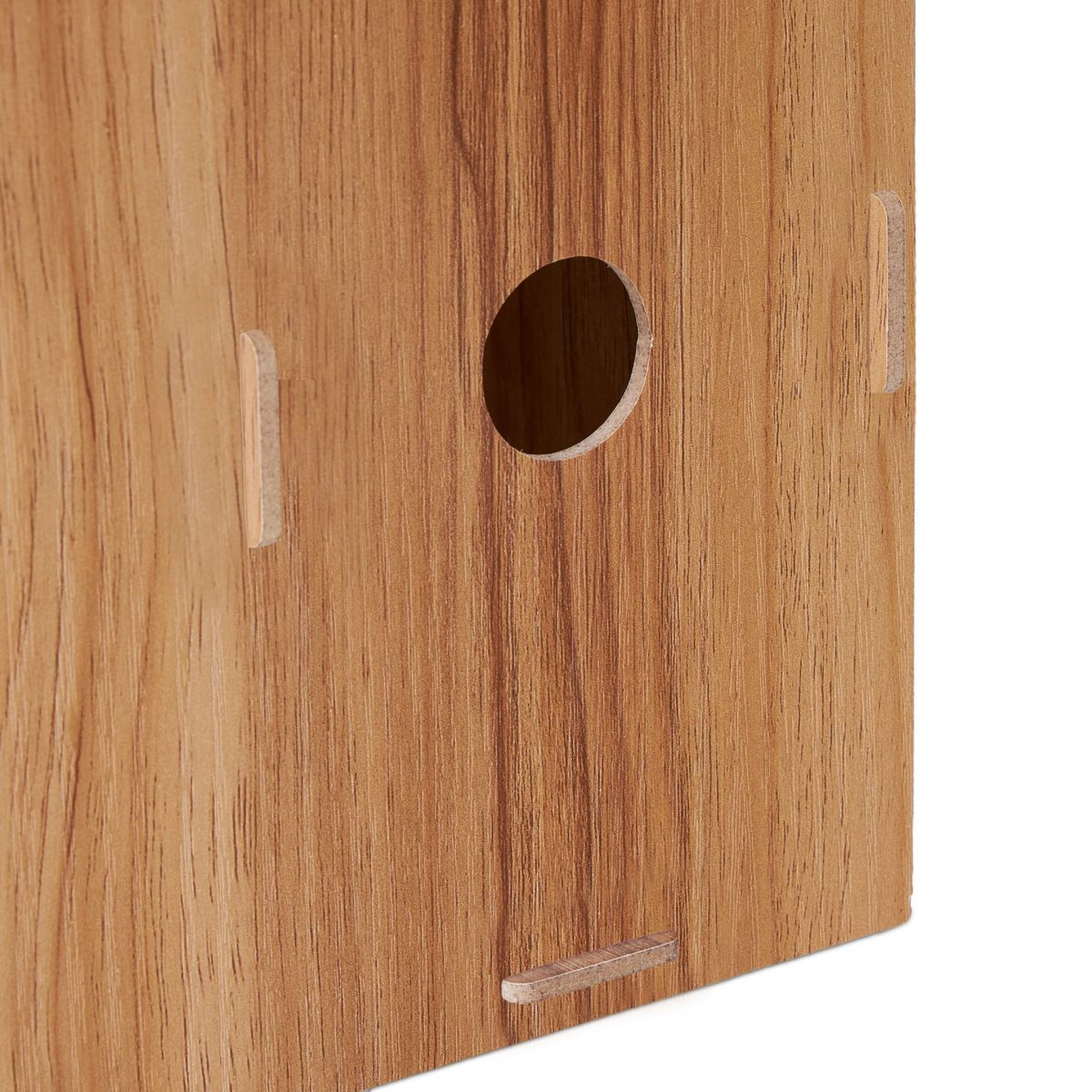 Organizator documente, format A4, MDF, 2 compartimente, maro, Relaxdays - imagine 5
