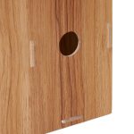 Organizator documente, format A4, MDF, 2 compartimente, maro, Relaxdays - imagine 5