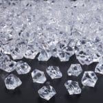 Set 900 diamante decorative, transparente, 1 x 1,5 x 1 cm, Relaxdays