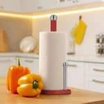 Suport pentru rola servetele de bucatarie, rosu/argintiu - imagine 5