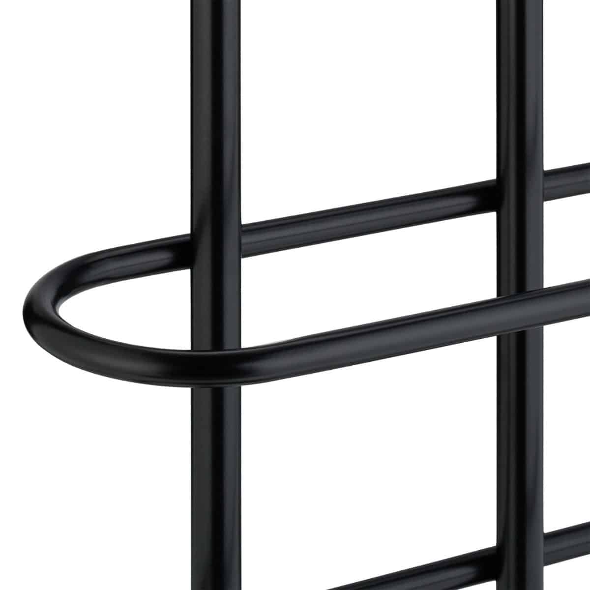 Suport prosoape din otel cromat, 3 sine, negru, 83 x 40 x 18 cm - imagine 5