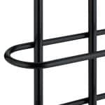 Suport prosoape din otel cromat, 3 sine, negru, 83 x 40 x 18 cm - imagine 5