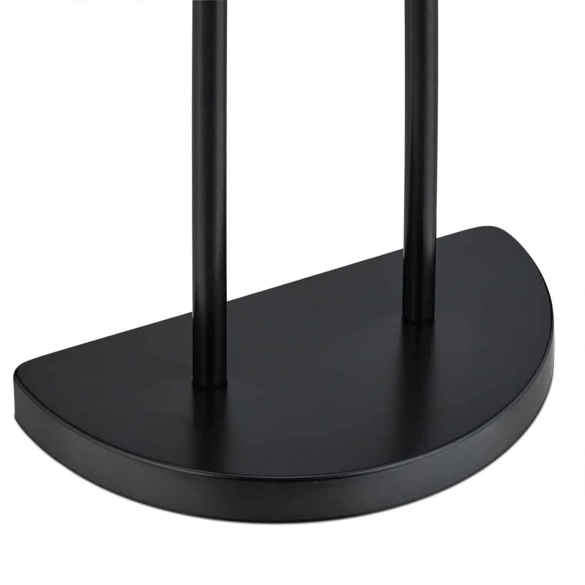 Suport prosoape din otel cromat, 3 sine, negru, 83 x 40 x 18 cm - imagine 6