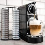 Suport vertical pentru 32 capsule cafea, 29 x 18 x 8,5 cm, negru - imagine 2