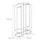 Suport vertical pentru 32 capsule cafea, 29 x 18 x 8,5 cm, gri - imagine 3