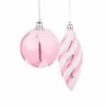 Decoratiuni brad, set de 72 piese, pentru Craciun, roz pal, NEW 9 - imagine 2
