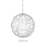 Decoratiune luminoasa, LED, lumina alba calda, diametru 25 cm, Relaxdays - imagine 4