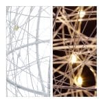Decoratiune luminoasa, LED, lumina alba calda, diametru 25 cm, Relaxdays - imagine 7