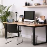 Organizator de birou, 5 compartimente, antracit, 10,5 x 25,5 x 17 cm, Relaxdays - imagine 5