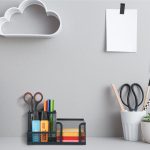 Organizator de birou, 3 compartimente, antracit, 10 x 18,5 x 9,5 cm - imagine 5