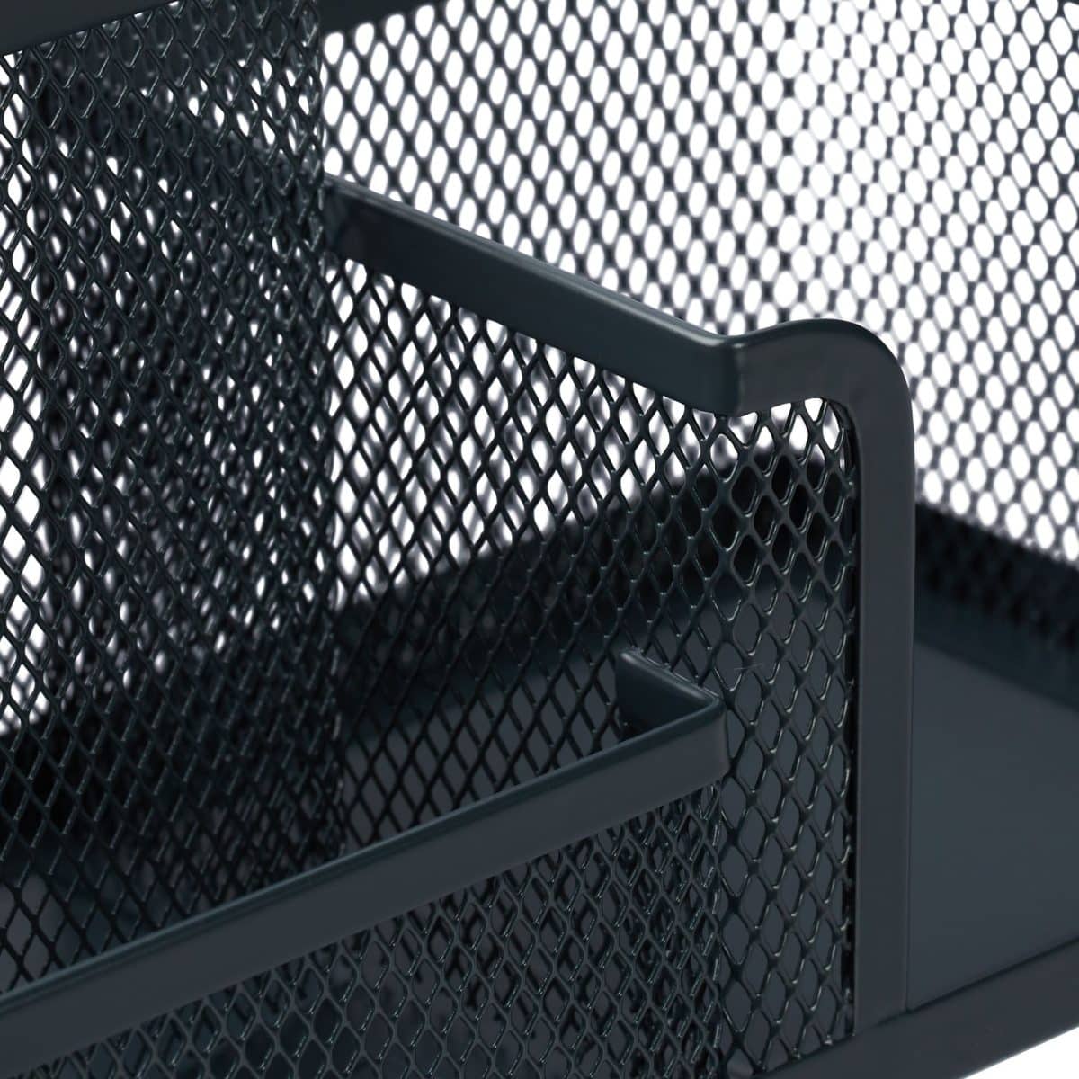 Organizator de birou, 3 compartimente, antracit, 10 x 18,5 x 9,5 cm - imagine 6