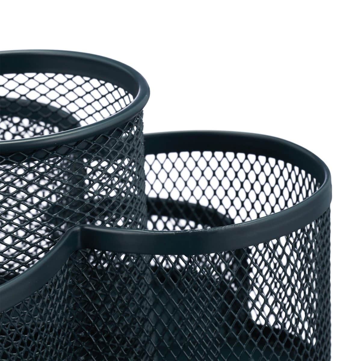 Organizator de birou, 7 compartimente, antracit, 10,5 x 16 x 17 cm, Relaxdays - imagine 7