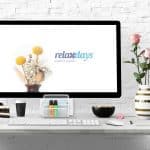 Set organizatoare de birou, 4 piese, alb, Relaxdays - imagine 5