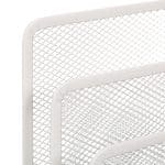 Set organizatoare de birou, 4 piese, alb, Relaxdays - imagine 7