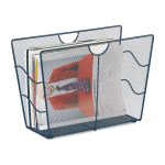 Suport metalic pentru ziare/carti/reviste, 27 x 39,5 x 17 cm, antracit, Relaxdays