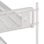 Organizator metalic, de birou/perete, 3 compartimente, alb, 32 x 33 x 24,5 cm - imagine 6