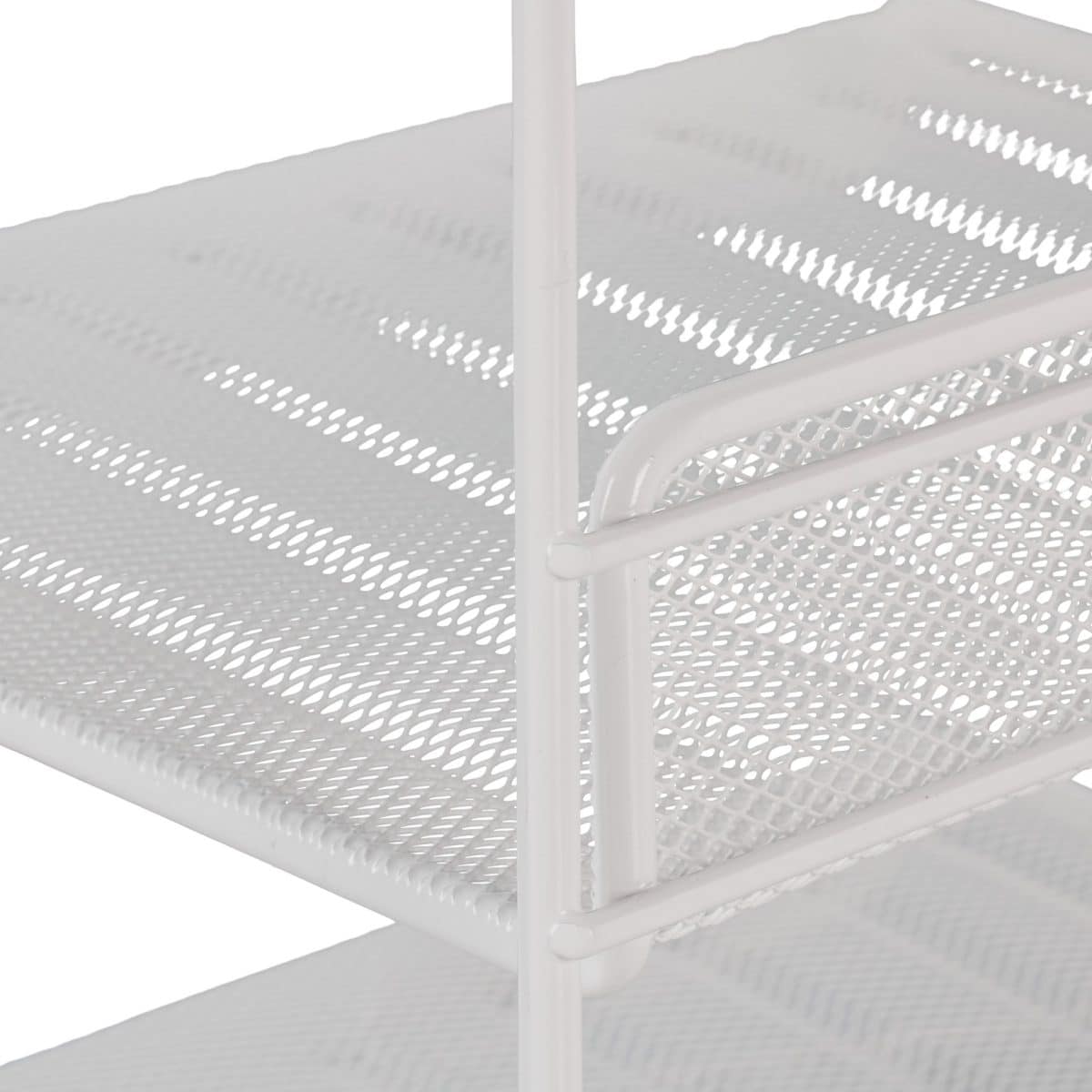Organizator metalic, de birou/perete, 3 compartimente, alb, 32 x 33 x 24,5 cm - imagine 8