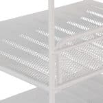 Organizator metalic, de birou/perete, 3 compartimente, alb, 32 x 33 x 24,5 cm - imagine 8